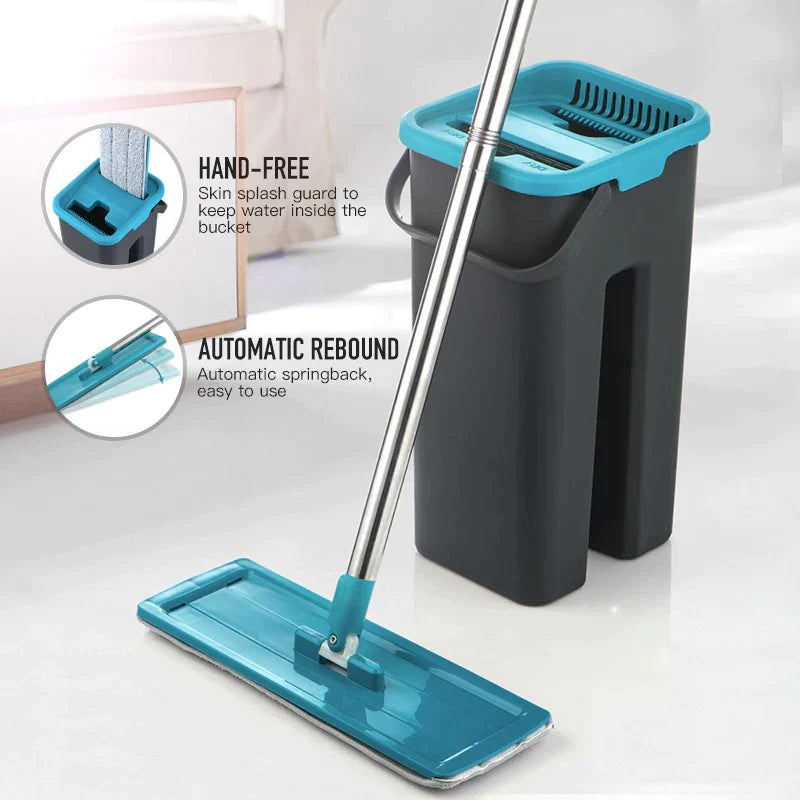 ONCEMOP and Bucket – Hand-Free Wringing Floor Cleaning Mop